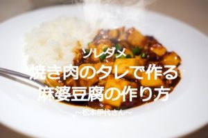 ソレダメレシピ麻婆豆腐～松本伊代さん～